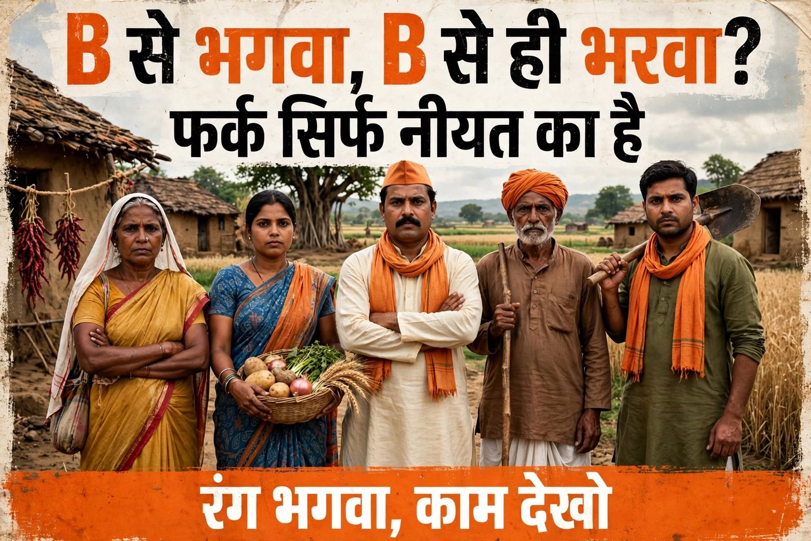 रंग में भगवा, इंसान में गाली! सोशल मीडिया के सियासी विद्वानों पर जमीनी आवाज का तीखा सवाल